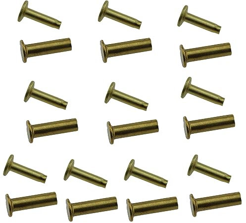 TAODAN Lot de 10 rivets en laiton pour la fabrication de couteaux et l'entretien du manche