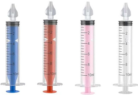RTRTGS 4 Stück Nasendusche, 10 ml Professionelle Nasenspülung, Nasenwaschreiniger, Wiederverwendbar Nasenspüler, Sicher und Komfortabel