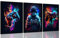 3Pcs Cool Gaming Wall Art Retro Video Game watercolor Posters Pictures Colorful Neon Gamepad Canvas Painting Prints for Boys Room Kids Game Room Accessories Bedroom Home Decoration Unframed (Colorful,