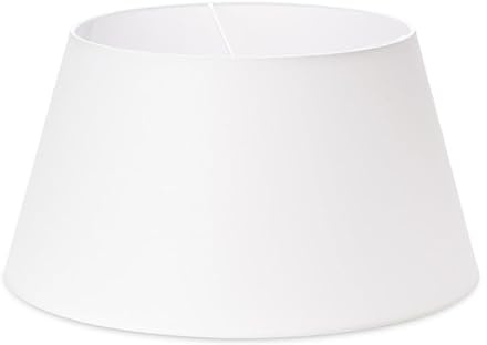 ORION LIGHTSTYLE Lampenschirm (Ø 48 cm), Stoff, Höhe 25 cm, rund, Aufnahme für Fassung E27, Ersatzschirm für Hängelampen, Stehlampen, Tischlampen, Weiß