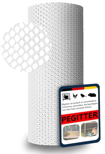 kaninchenstall PEgitter 50cm höhe, Replacing drahtgitter Als mäusegitter hasendraht usw, für Voliere Zaun Käfig usw, Leicht zu schneiden, volierendraht kaninchendraht hasengitter (weiß, 50 cm x 3 m)