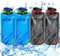 MQWDGJ Faltbare Trinkflasche, 4 Stück Wiederverwendbare Trinkflasche, 700ml Flexible Wiederverwendbare Wasserflasche Faltbare Trinkflasche Festival für Wandern Abenteuer Reisen(Schwarz, Blau)