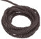sourcing map Twisted Cord Trim, 11 Yard 3mm 3-Ply Twine Braided Rope Shiny Thread String for Craft Gift Bag Curtain Christmas Decor, Dark Brown - 10m