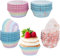 Cosiesnest 400 Pezzi Pirottini per Muffin e Cupcake, Carta Oleata Monouso, Multicolore, Occasioni Speciali