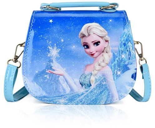 Elsa Tasche, Die Eiskönigin – Elsa-Tasche, Mädchen-Prinzessin-Handtasche, Cartoon Handtasche Prinzessin Kinder, Kinderhandtasche, Geeignet Als Rucksackdekoration Beim Ausgehen, Geburtstage