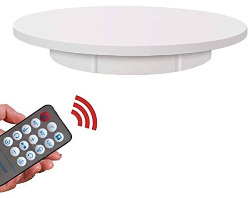 YJKKZQLB Giradischi Elettrico Professionale con Supporto Rotante motorizzato con Telecomando, Piattaforma Girevole Automatica motorizzata a Gradi