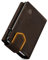 LORZOR Kartenetui mit Magnetischer Verschluss, Slim Wallet mit Münzfach, Geldbörse Herren RFID Schutz, Portmonee Herren Portemonnaie für 10 Karten, Smart Wallet, Geldbeutel (Vintage braun)