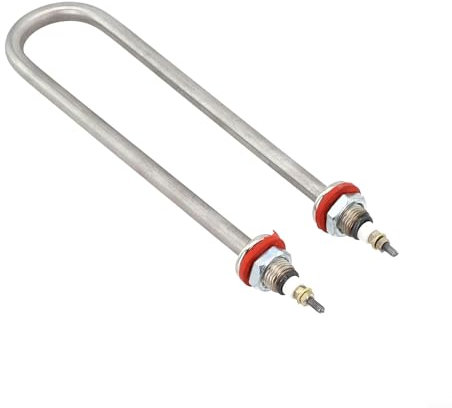 Zeroupshop SUS304 Immersion Heating Element, 220V 1KW Water Heater 304 Stainless Steel U Shape Heating Element For Water Tank Towel Cart Rice Steamer