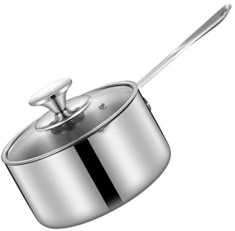 GRADENEVE Pentola Acciaio Inossidabile Con Coperchio Per Latte Zuppe e Pasta Compatibile Con Induzione Facile Da Pulire e Pratica Per La Cucina