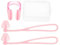 HEMOTON 1 Ensemble Pince-nez de natation en silicone adulte boules Quies agrafe protection auditive piscine accessoire Clip de nez portable d'oreilles natation Gel de silice rose