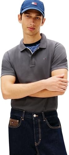 Tommy Jeans Herren Poloshirt Kurzarm Slim Placket Slim Fit