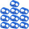 M METERXITY 10-Pack Adjustable Plastic Tubing Clamps 1/4-5/16 Inch Water Flow Control Tube Clip Adjustment Hose Pipe Clips for Beer Bottle/Plumbing/Instruments/Equipment [Blue]