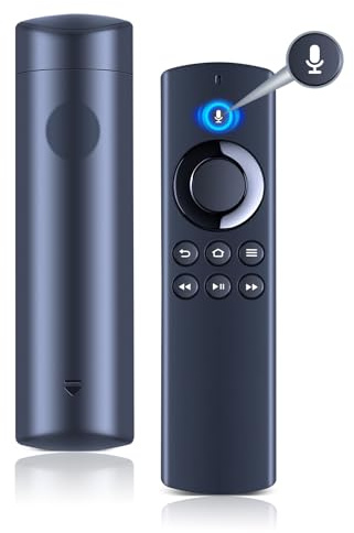 CLVIZCXOM DR49WK B PE59CV Voice Remote Control Fit for Amz Fir-e TV Stick | For TV Stick 2nd/3rd Gen, Lite, 4K, Fire TV Cube 1st/2nd Gen, with Voice Search Feature, Requires 2x AAA (Not Included)