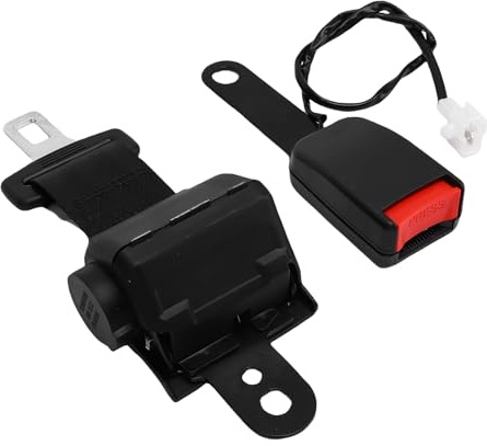 VBESTLIFE Cintura di Sicurezza del Carrello Elevatore Universale, Tipo a 2 Appunti Si Adatta a Falciatore Trattore Buggy Retrattile 43,3 Pollici