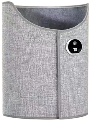 MagiDeal Chauffe Pied Electrique, Chauffe-Jambes 6 Niveaux de Température, Couverture Chauffante pour Pieds, Chauffage Rapide, Pliable et Réglable en Température, pour Salon Ou Studio à Domicile, Gris