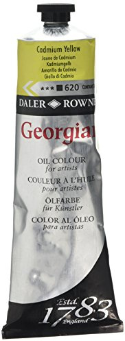 Daler-Rowney Georgian Oil Paint, Aluminium Tube, 7.61oz - 225 ml, Cadmium Yellow