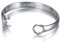BOBIJOO Jewelry - Bracelet clé Plate Homme Femme Acier Inoxydable 316l Argent Biker Mécanicien 3 Tailles - Acier 316 Argenté - 58mm