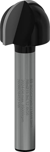 Bosch 1 fresa de mordaza hueca Pro, R 8, S 6 | Para madera blanda, madera dura, diámetro de 15,9 mm, accesorio profesional, fresadora de bordes