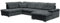 Selsey Jamaal - Wohnlandschaft/Sofa in U-Form mit Schlaffunktion (Ottomane rechts)