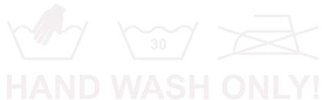 kleb-Drauf | Hand Wash Only | Weiß - matt | Autoaufkleber Autosticker Decal Aufkleber | Auto Car Motorrad Fahrrad Roller Bike | Deko Tuning Stickerbomb Styling Wrapping