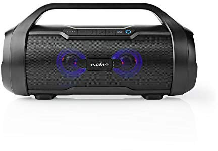Bluetooth® Party Boombox | 6 ore | 2 | 60 W | Riproduzione multimediale: AUX/Micro SD/USB | IPX5 | Collegabile | Con maniglia | Nero