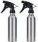 Beaupretty 2pcs Aluminium Alloy Empty Spray Bottles Trigger Water Sprayers Multipurpose Refillable Liquid Containers for Water Cleaning Products Essential Oil 250ml (Silver)