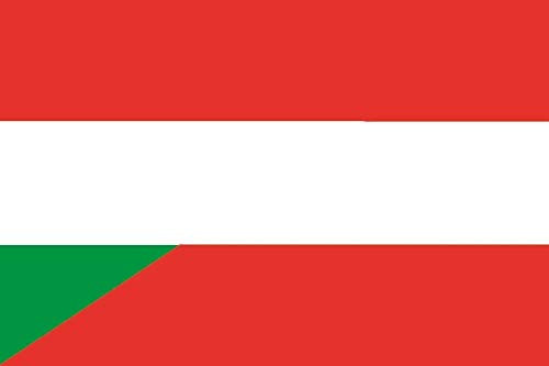 U24 Aufkleber Ungarn-Österreich Flagge Fahne 8 x 5 cm Autoaufkleber Sticker