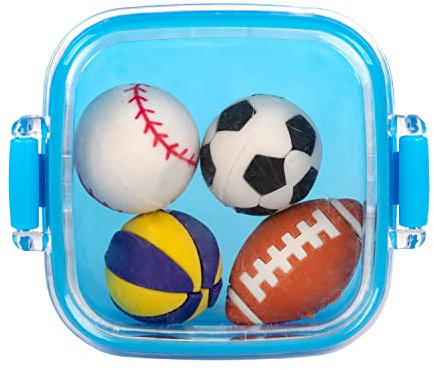 Idena 20110 - Radierer in Box, 4 Bälle