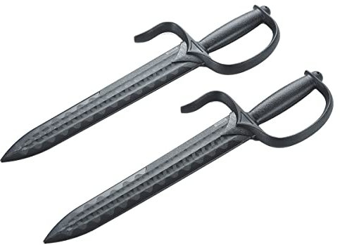 Schwarz Polypropylen Plastik Doppel Wing Chun Training Messer