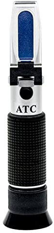 BOROCO 2 in 1 0-32% Brix 0-28% Salinität Refraktometer Brix-Messgerät Salzgehalt-Messgerät für Lebensmittel Sole Detektor Automatische Temperaturkompensation Salzwasser-Tester Hydrometer
