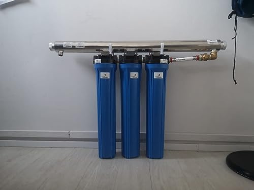 Sterilizzatore ACQUA UV-C 3 STADI per ACQUA DI POZZO - Completo e certificato CE - 1.200 Litri/ora - Elimina batteri