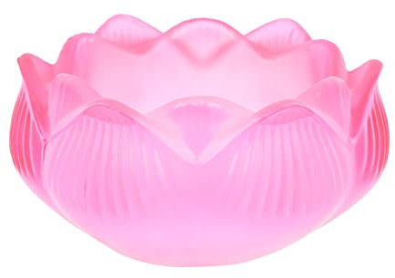 Homoyoyo 2st Bunter Lotus-kerzenhalter Kerzenhalter Aus Braunglas Tibetischer Votivkerzenhalter Exquisiter Kerzenhalter Aus Glas Votivblumen-teelichthalter Welinks Säule Spalte Lampenhalter