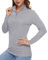 TACVASEN Womens Long Sleeve Tops UPF 50+ UV Sun Protection Shirt Outdoor Performance T-Shirt Cycling Shirt (M, Light Grey)