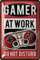 LANOLU Retro Blechschild - Gaming Schild - TÜRSCHILD BITTE NICHT STÖREN - Gamer Geschenk - Gaming Zone - lustige Deko Jugendzimmer für Zocker - Metallschild, 20x30 cm