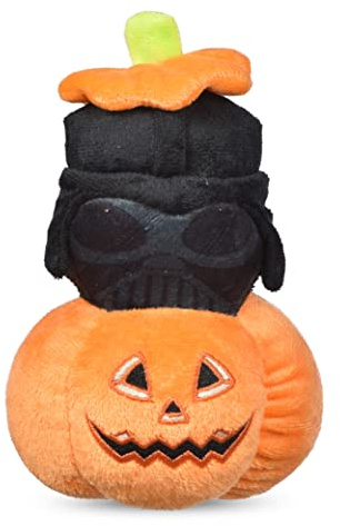 STAR WARS Halloween Darth Vader Pumpkin 6” Squeaky Plush Pet Toy | for Pets Squeaky Toy | Dog Toys, Darth Vader | Gifts for Pets, Halloween Pet Toys