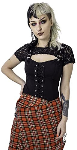 Poizen Industries Moral Top Frauen T-Shirt schwarz XL 95% Baumwolle, 5% Elasthan Gothic, Industrial
