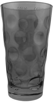 Grau Farbiges Dubbeglas 0,5 L (ganz gefärbt) Bunte Dubbegläser aus der Pfalz für Weinschorle, Schorleglas, Weinglas (Dubbeglas-Shop)