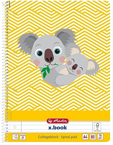 Spiralblock A4 80 Blatt Lineatur 27 Motiv Koala