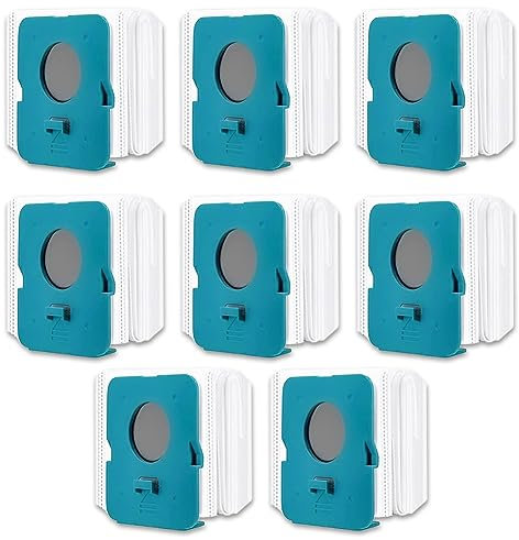 VCA-ADB952 Lot de 8 sacs d'aspirateur pour Samsung Bespoke Jet Pro Extra/Complete Extra/Complete/Pet Batterie Aspirateur à main Clean Station 2,5 L Grande capacité Sacs de rechange