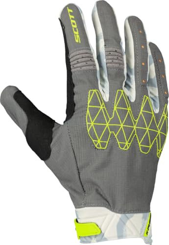 SCOTT X-Plore D30 Enduro Motorrad Handschuhe grau/gelb 2025: Größe: M (9)