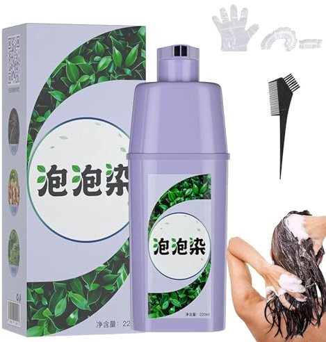IFFANY Bauhinia Smooth Bubble Haarfärbemittel, reines Pflanzenextrakt-Haarfärbemittel für weißes Haar, mildes reines Pflanzenhaarfärbemittel, natürliches Pflanzenhaarfärbemittel für Männer und Frauen