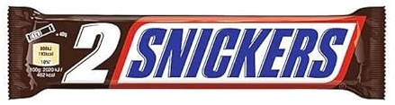 SNICKERS®Schokoriegel, Schokolade, Erdnuss & Karamell, 24 Doppelriegel in einer Packung, 2Pack 24x80g