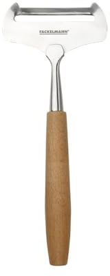Fackelmann Eco Weichkäsehobel Natur, Käsehobel, Käseschneider, Buche, Edelstahl, 18 cm, 31037
