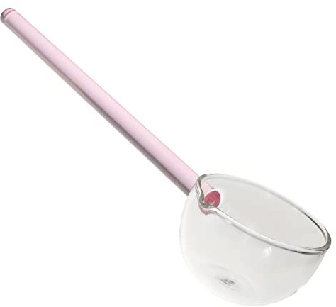 Zerodeko Glass Spoon for Stirring Spoon Breakfast Scoop Meal Spoon Stirring Scoop