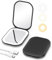 Gospire Miroir de maquillage de voyage éclairé avec lumière et grossissement, petit miroir rechargeable à grossissement x3 avec lumière réglable en trois couleurs, mini miroir LED pour sac à main