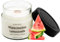 Duftkerze Watermelon Lemonade, Wassermelonenduft, Weihnachten, Christmas, Sojawachs, Kerze mit Holzdocht, 140 gramm, Brenndauer 45 Stunden, stark duftend, nachhaltige kerze, kerze im glas, Elena Days