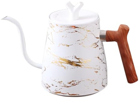 Uonlytech Bollitore Per L'acqua Teiera Teiera In Acciaio Inossidabile Teiera Vintage Teiera Decorativa Kungfu Teaware Pentola Per L'acqua Caffettiera Bollitore Per Tè Sfuso Con Filtro