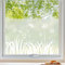 Fensterfolie Blickdicht Sichtschutzfolie Fenster Löwenzahn-Muster Milchglasfolie Selbstklebend Statisch Folie ohne Klebstoff Klebefolie Fenster für Bad, Büro, Küche