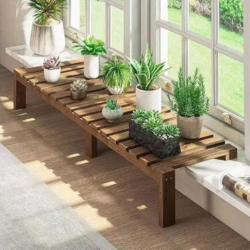 Fensterbank-Erweiterungsplatte für Pflanzen, Fensterbank-Holz-Pflanzenregal, Indoor-Pflanzenregal-Fenstersims-Garten-Fensterbank-Erweiterung für Micro-Greens Kit, Saatgut-Startertöpfe, Pflanzgefäße(45