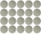 cyclingcolors 20x Abdeckkappen für Torx T25 Schrauben Schraubenabdeckung Schraubenkappen Zierkappen Kunststoff, Grau 7035 (Šedá 7035)